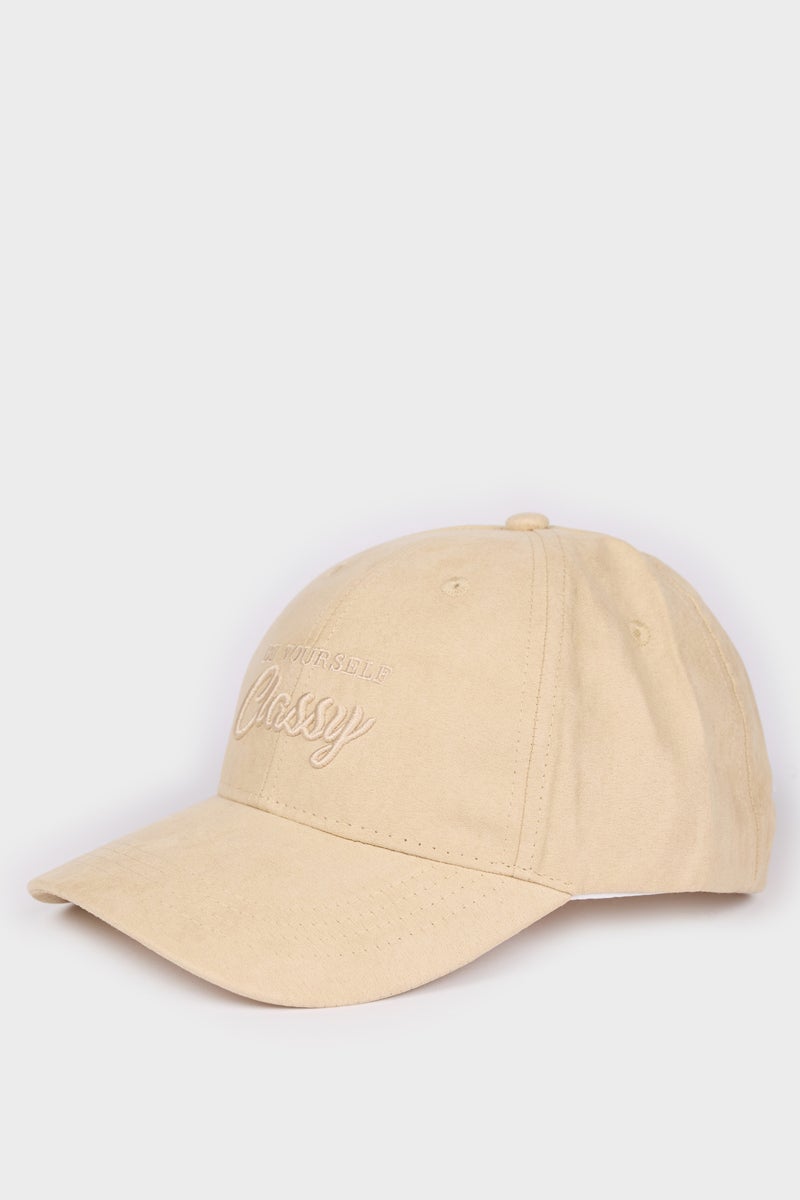 DeFacto Beige Man Man Suede Cap Casual - Image 1